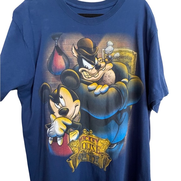 Disney Store Studio Collection Men XL Mickey Mouse vs Pete Shirt - Picture 3 of 6